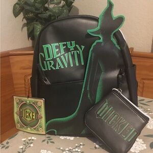 NEW Wicked Defy Gravity mini backpack/ coin purse